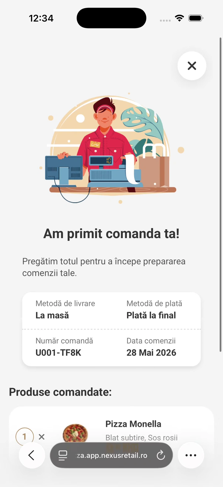 Primește confirmarea